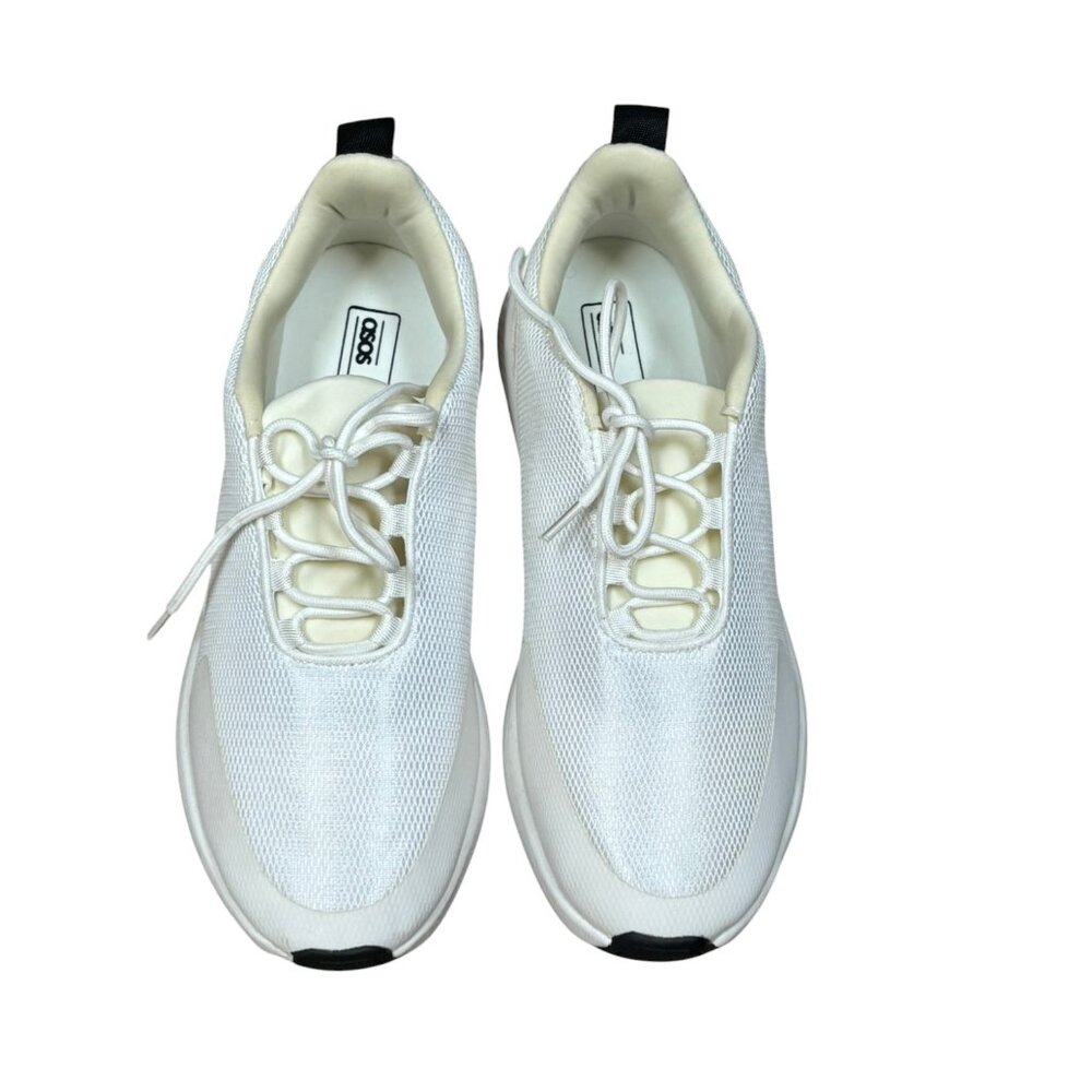 ASOS DESIGN mesh Men sneakers in white size 10